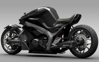 Illustration for article titled High-Tech 2WD Ostoure Superbike Is Straight Out of Skynet's Garage